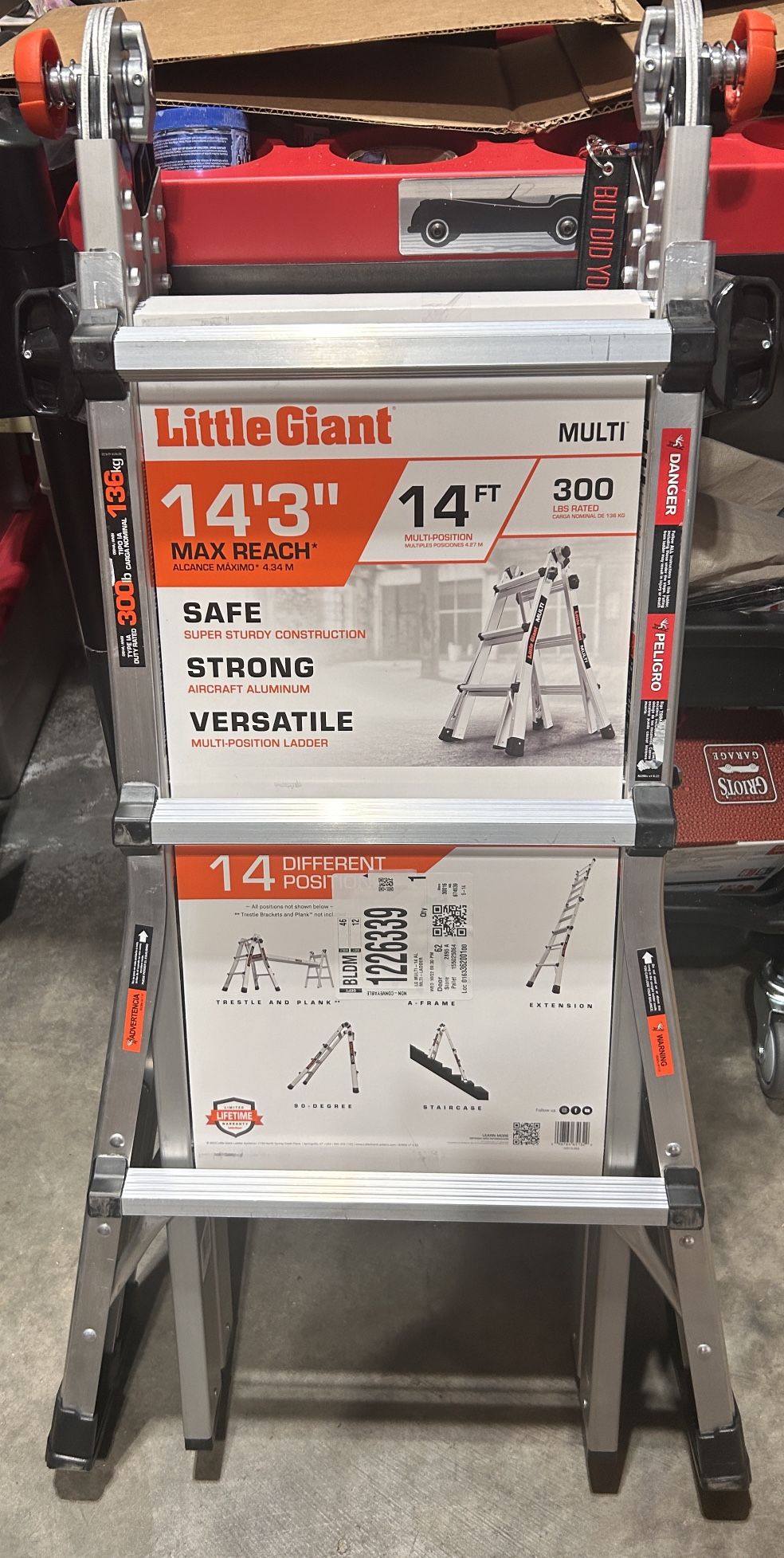 Brand New Little Giant Multi Use Ladder. Super Versatile. Great Dad/Husband Christmas Gift