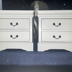 White Nightstands 