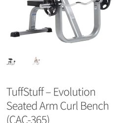 Tuff Stuff seated preacher curl bench (CAC-365)