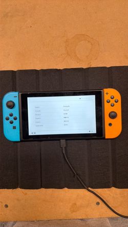 Nintendo Switch Neon Blue and Orange