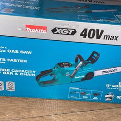 Makita XGT 40v max chainsaw 