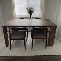 Cb2 Wood Dining Table