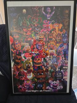 Five Nights At Freddy's Poster In a Frame