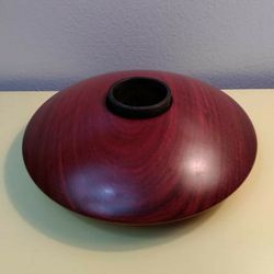 Wooden IKEBANA Flower Frog Vase

