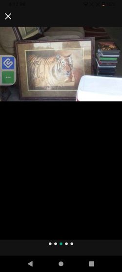 Home Interior Tiger Frame