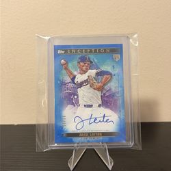 2024 Topps Inception #BRES-JLE Jack Leiter Autographs Blue #/10