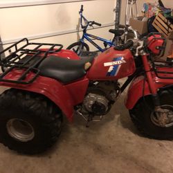 1984 Honda Big red 200es Three Wheeler 