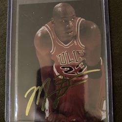 Michael Jordan Gold Signature Card