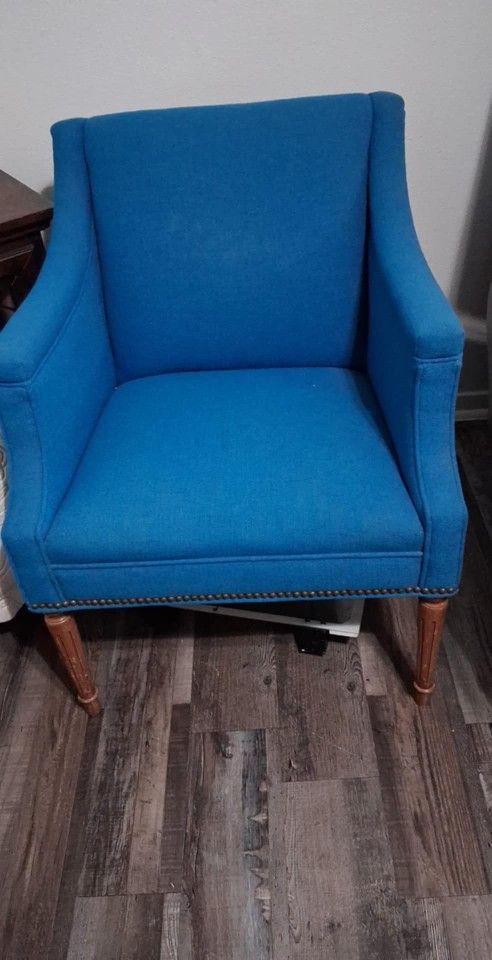2 Blue Chairs $60