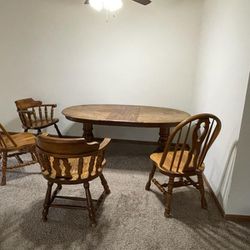 Solid Wooden Dining Table Set