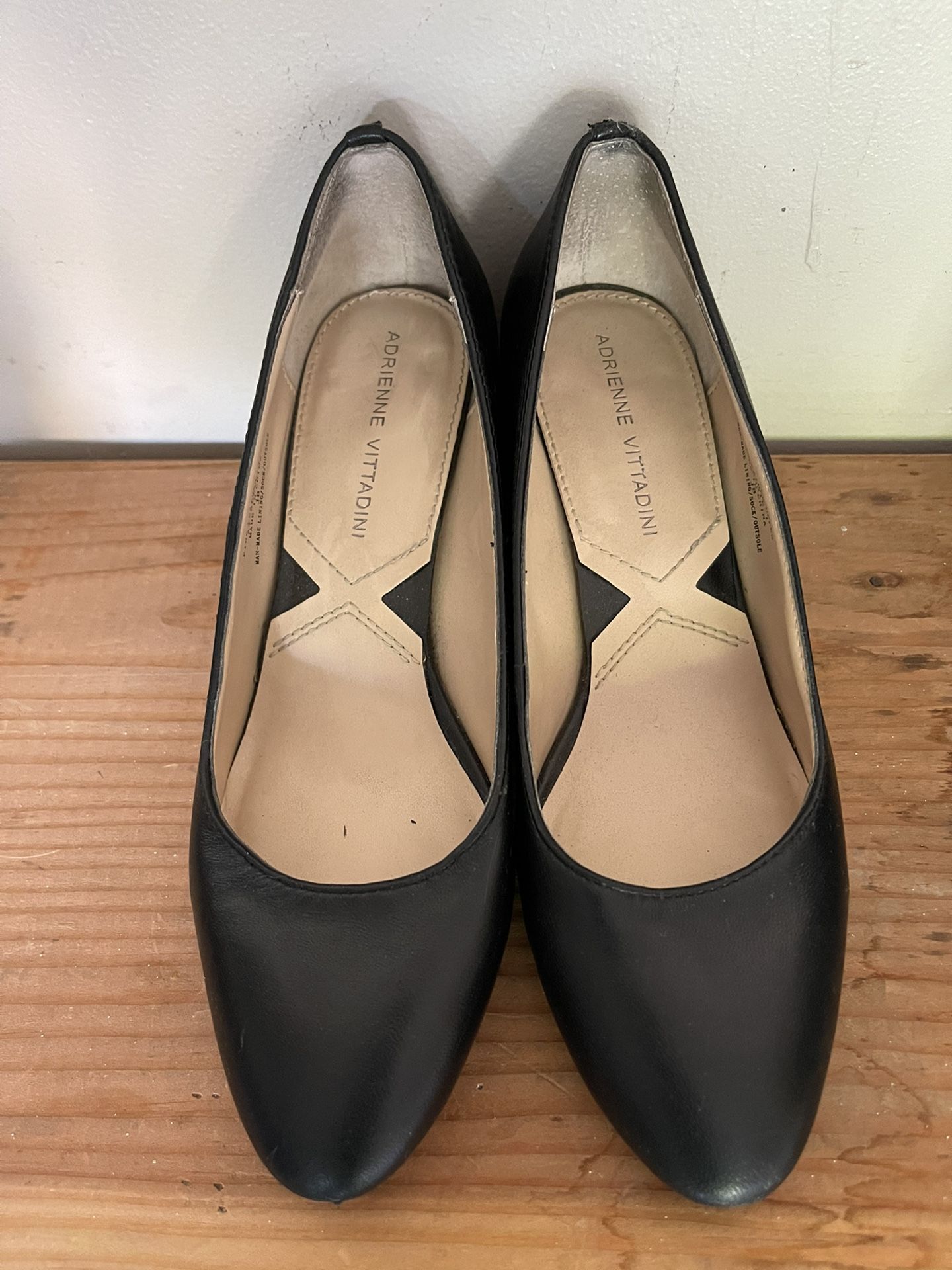 Women Fine Leather Classic Wedges Pointed Toe Pumps