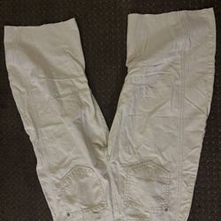 We The Free people Size 26 Cream Crop Jeans
