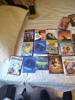 Mixed Lot of DVDs, Blu-rays, and PS5 Games