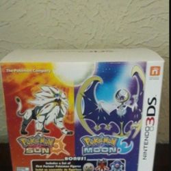 3DS Pokemon Sun Moon 3 Starter Figures Nintendo 3DS Game