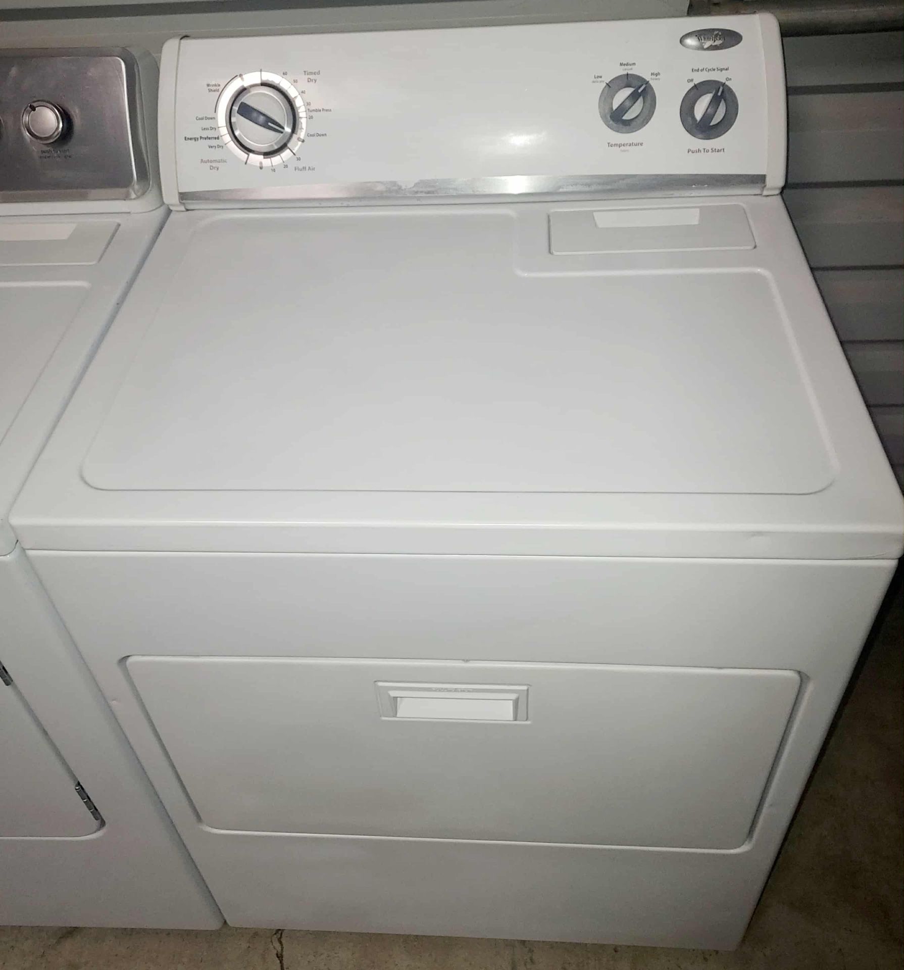 Basic Whirlpool Electric Dryer