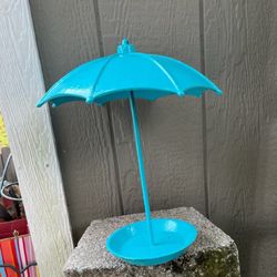 Cast Iron Bird Feeder Ex Cond 12” H