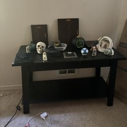 Black Two Level Coffee Table 