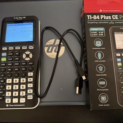 TI 84 Plus CE Graphing calculator 