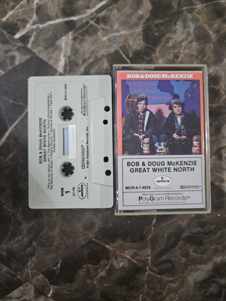 Bob & Doug Mckenzie Great White North - Cassette Tape Comedy Classic