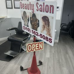 Sign For Salon And Barber/ Letrero Para Salón Y Barber
