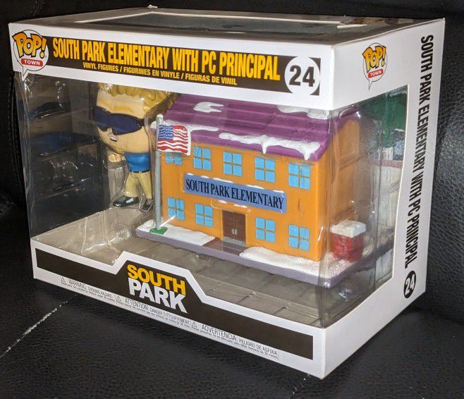  POP Funko Pop! Town: South Park - South Park Elementary w/ PC  Principal, Multicolor, 51632 : Funko: Toys & Games