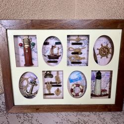 Nautical Knots Shadow Box Framed 27/23
