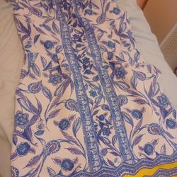 Size8 Flower Blue Printed Dress