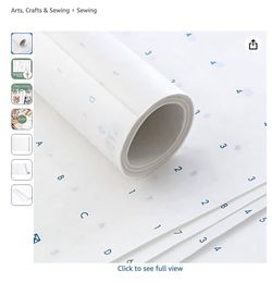 45" x 10 Yd Pattern Paper for Fashion Design – Dotted, Alphanumeric (E34)
