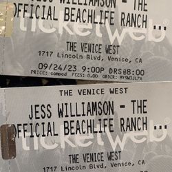 2 Tickets Jess Williamson
