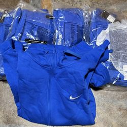 Nike Fleece Blue Hoodie