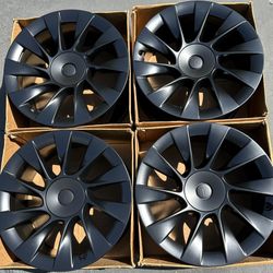 20” Tesla Model Y factory wheels rims satin black New Induction