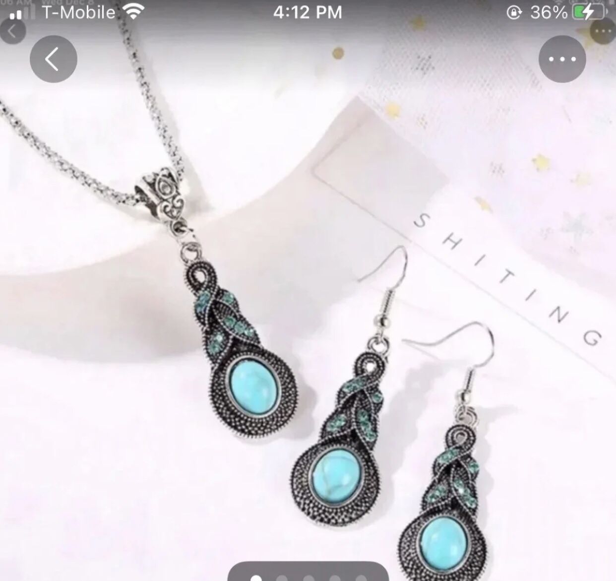 Tibetan Turquoise Jewelry Set