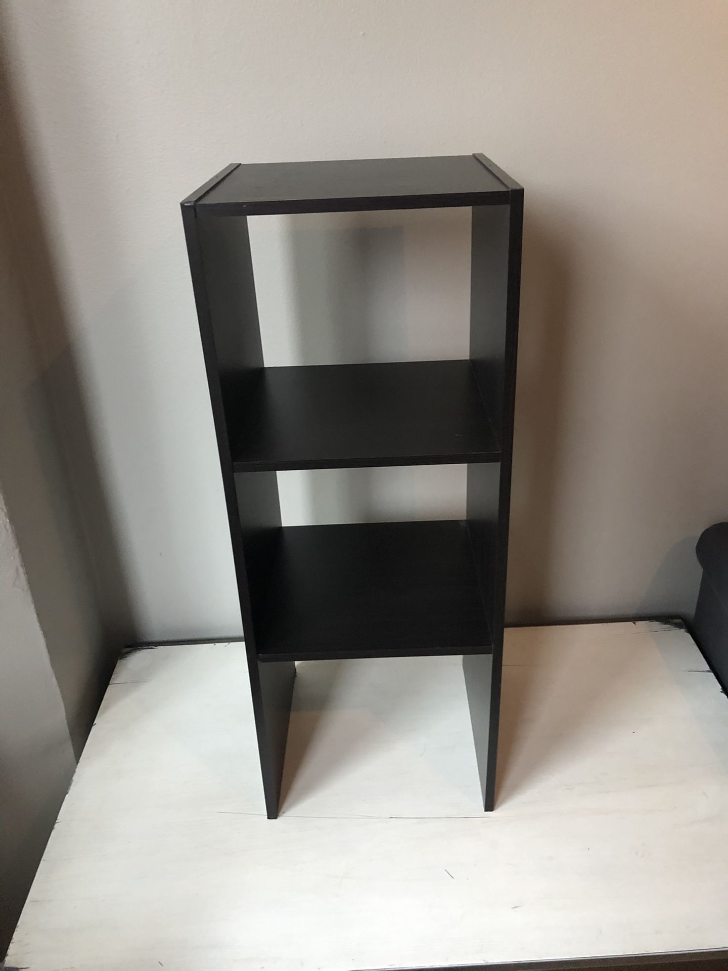 Dark Brown Wood, 2-Shelf Stand (2 Available)