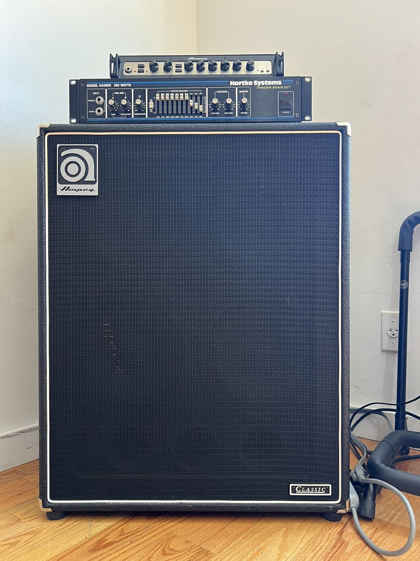 (Ampeg Bass Amp) & (Ampeg PF-500 Bass Amp Head) & (Hartke HA3500 Bass Amp Head)