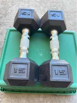 15Lbs dumbbells