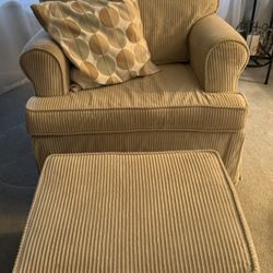 Swivel Rocker Glider With Gliding Ottoman