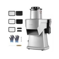 200W Electric Vegetable Slicer, 4-in-1 Multifunctional Food Cutter, Shred, Dice, Slice, for Home and Commercial Use