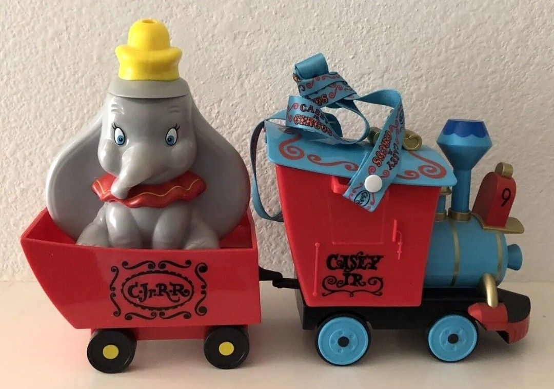 Disney Casey Jr. Popcorn Train Bucket & Dumbo Sipper NEW
