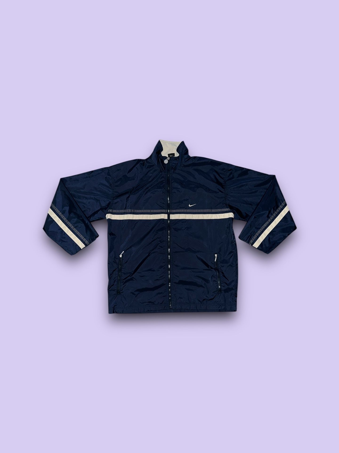 Vintage Nike sportswear windbreaker jacket navy blue mens medium