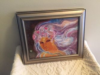 Lady of my Dream print/nice silver frame
