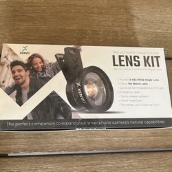Xenvo Pro Lens Kit for iPhone and Android, Macro and Wide Angle Lens with LED Light and Travel Case