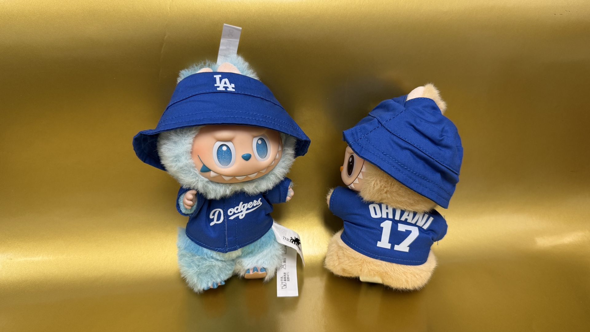 Dodgers Ohtani 17 Jersey And Hat For Labubu