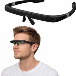 ► Smart Light Therapy Glasses, Improve Your Sleep in 7 Days, Feather-Light, Research-Backed Blue-Green Light, Boost Energy, Beat Jet Lag (Black)