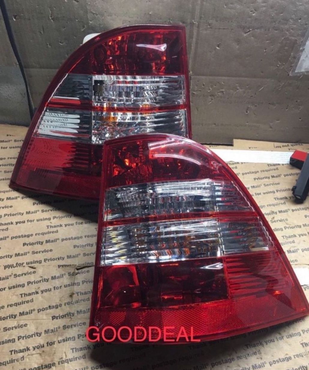 #OT93 98-05 Mercedes Benz ML-Class Taillight W163 ML 320 ML 500 ML55 AMG Red Tail Light Pair