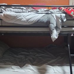 Full over Full Bunk With Bed Frame Boards, Mattress  Make Offer