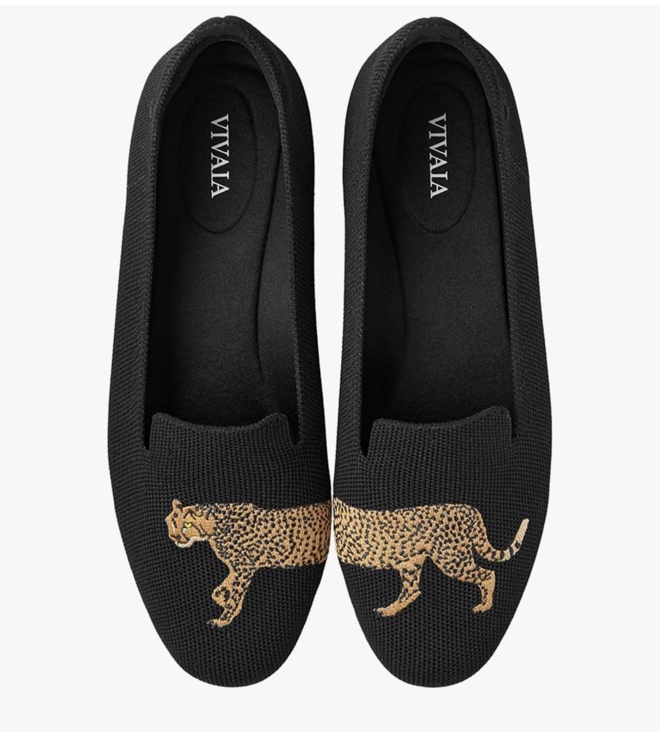 Women's Round-Toe Flats Comfortable Slip On Woven Knit Loafer