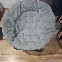 Grey Round Chair 