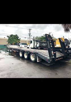 61001A3 TRAILER PITTS HEAVY HAULING 52 FEET WIDE 118" 3 AXLES LBS 55 TONS RAMP.