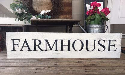 Farmhouse reclaimed wood sign