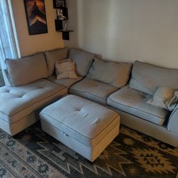 Sectional Couch & Ottoman 